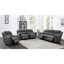Divin gris anthracite rembourré avec bouton - inclinable et console de rangement pour les petits appartements