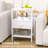End Table With Charging Station, Slim Nightstand With Fabric Storage Drawer, Wood Side Table For Small Space, Living Room, Bedroom-1156773025