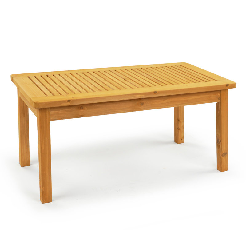 Patio Light Brown Wood Table, Light Brown