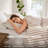 Premium Linen Blend Bedding Sets, Queen Size, Timeless Stripe Design