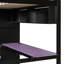 Lit mezzanine avec rangement, lit de bureau moderne en MDF entièrement en bois, idéal pour les jeux et la maison-1332437841