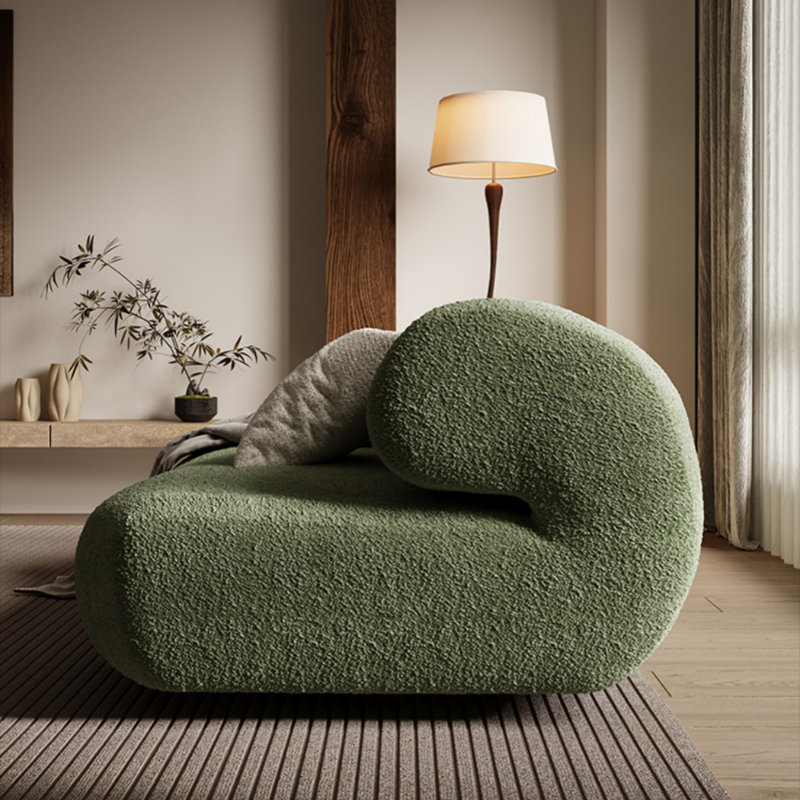 Canapé en tissu Mid-Century, Vert