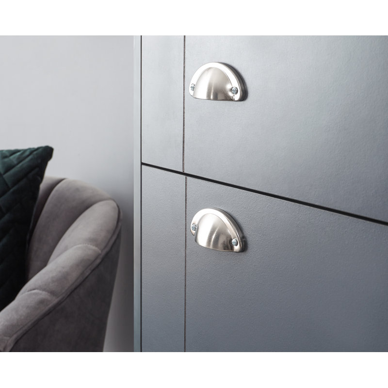 Brielle 12 Pair Shoe Storage Cabinet, Slate Blue