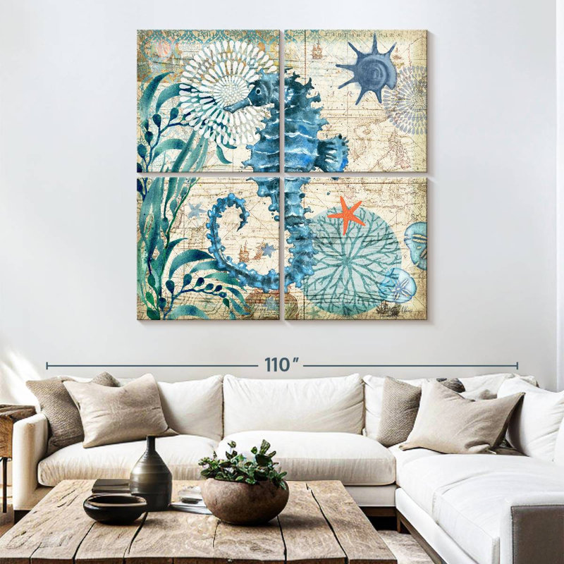 Brampt Monterey Bay Seahorse, 74" H x 74" W