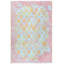 Tapis réversible en coton tissé lavable rose orange sarcelle Alfa Rich-1579522008
