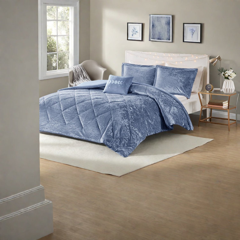Ensembles de literie luxueux en velours de polyester simple TG pour maison moderne