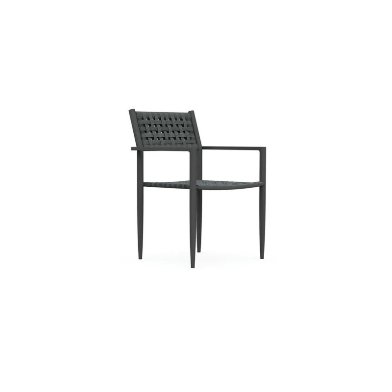 Naples Dining Chair, Matte Charcoal/Ash