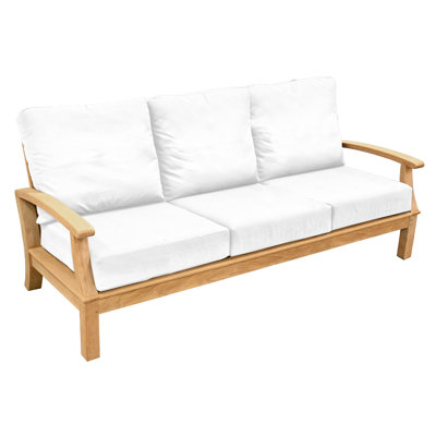 Monterey Outdoor Teak Sofa 3 - Seater with Sunbrella Cushions