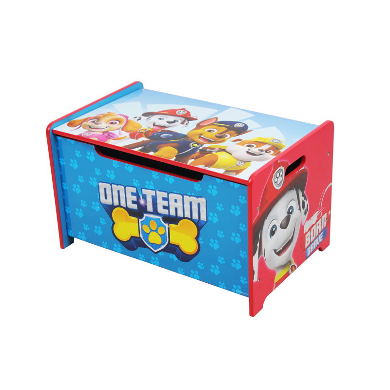 Paw Patrol Deluxe Wooden Toy Storage Bench