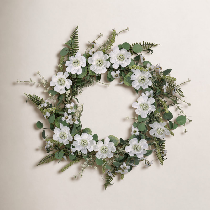 Couronne d'été 22 "Scabiosa
