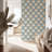 Deco Lily Large - Coastal Blue Wallpaper