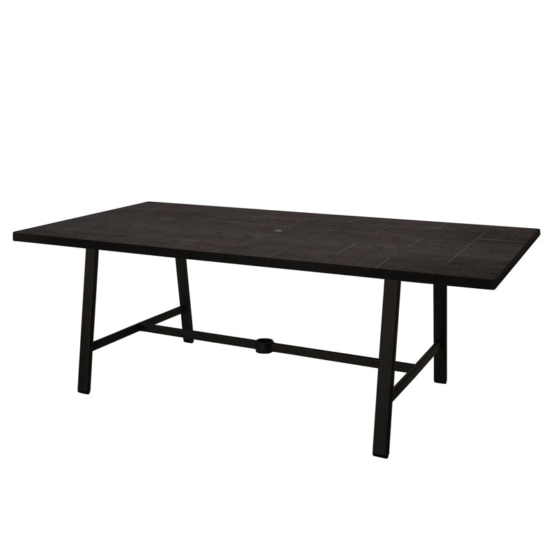 Marin Outdoor Rectangle Dining Table, Urban Shift, Carbon Black