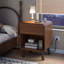 Ensemble de 2 tables de chevet en bois avec station de charge, table de chevet Angela-1854147903