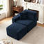 Chaise longue en flanelle de fourrure de lapin rembourrée 2 pièces 2 pièces sans assemblage requis-131645546-131645557