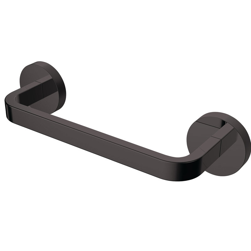 Vector 8" Wall Mounted Towel Bar, Matte Black