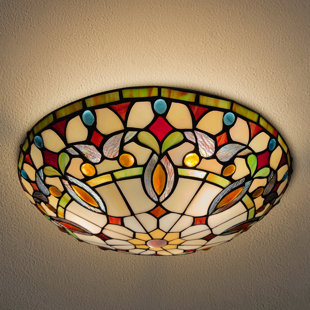 Tiffany Glass Flush Mount