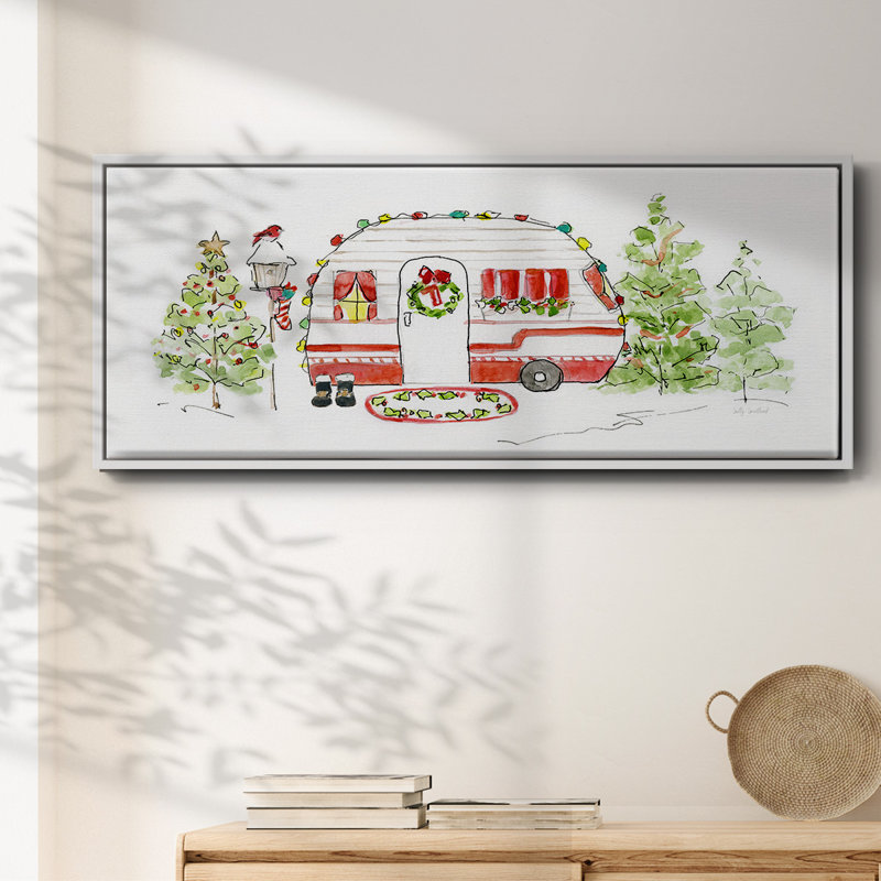 Holiday Camper I- Framed Canvas