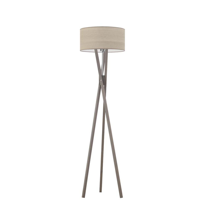 Treva 150cm Tripod Floor Lamp, Grey, Grey