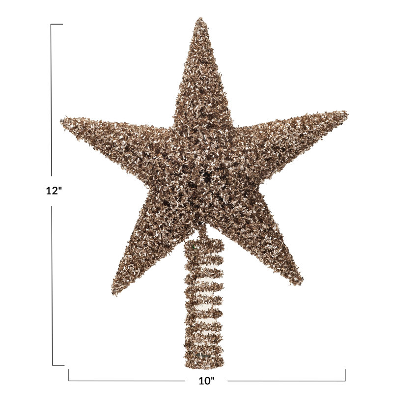 Plastic and Metal Star Tree Topper