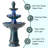 Abdulhakeem Ceramic Fountain with Light
