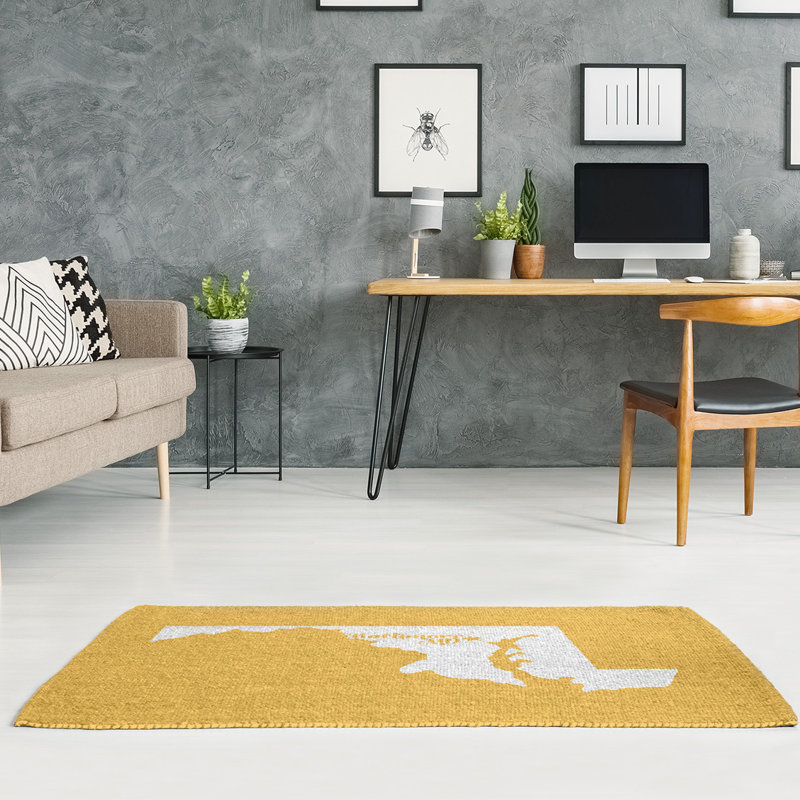 Tapis jaune baltimore maryland, Rectangle 5 pi x 7 pi