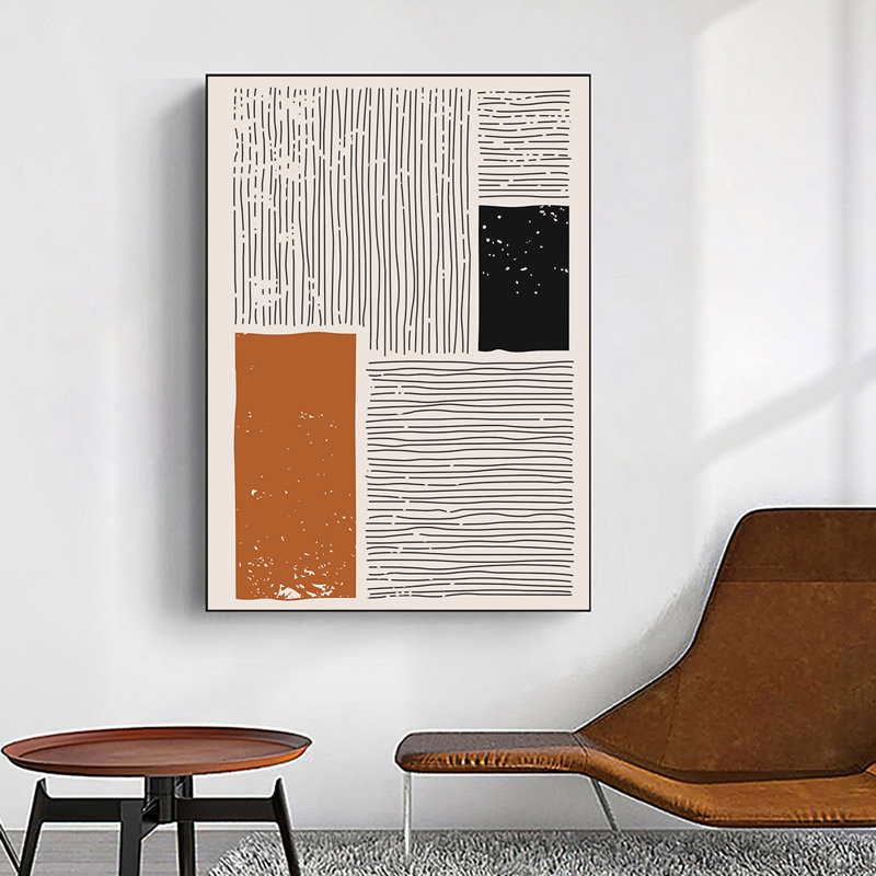 Edveh Abstract Geometry On Canvas Painting