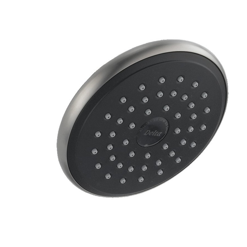 Universal Showering Components Full/Standard Fixed Shower Head with H2Okinetic Technology, Brilliance Stainless