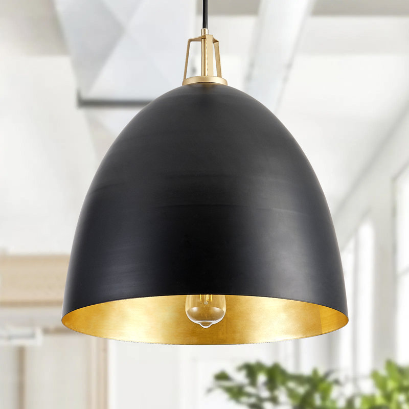 1 - Light Dome Pendant, Black
