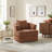 Oversized Upholstered Convertible Accent Barrel Chair-1364856245