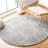 Anakin Geometric Handmade Tufted Wool and Cotton Gray/Ivory Area Rug-237046912