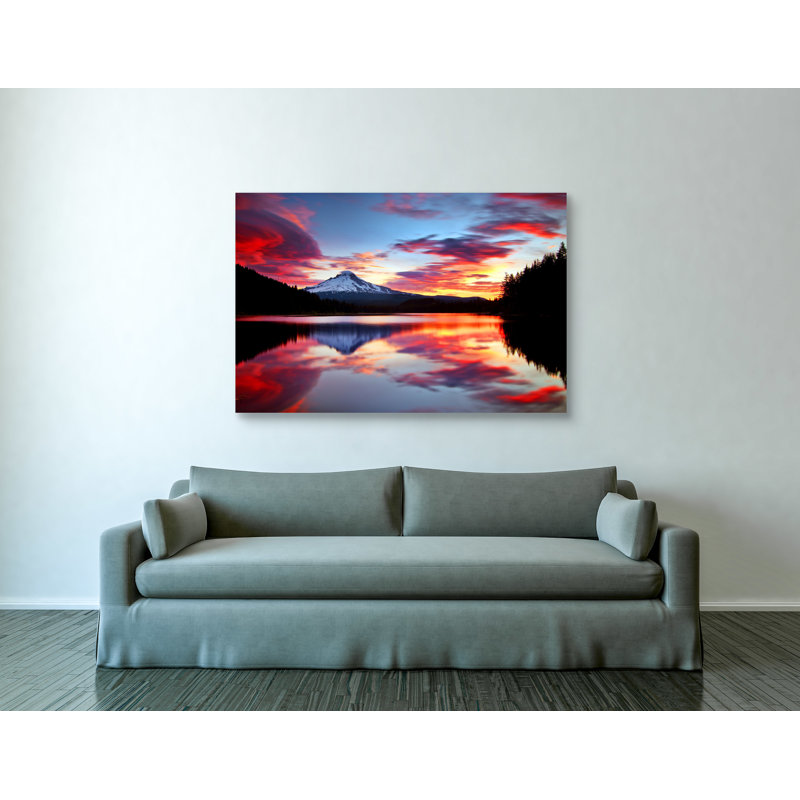 «Sunrise on the Lake» par Darren White, art mural sur toile, H 40 po x l 60 po x P 1,5 po