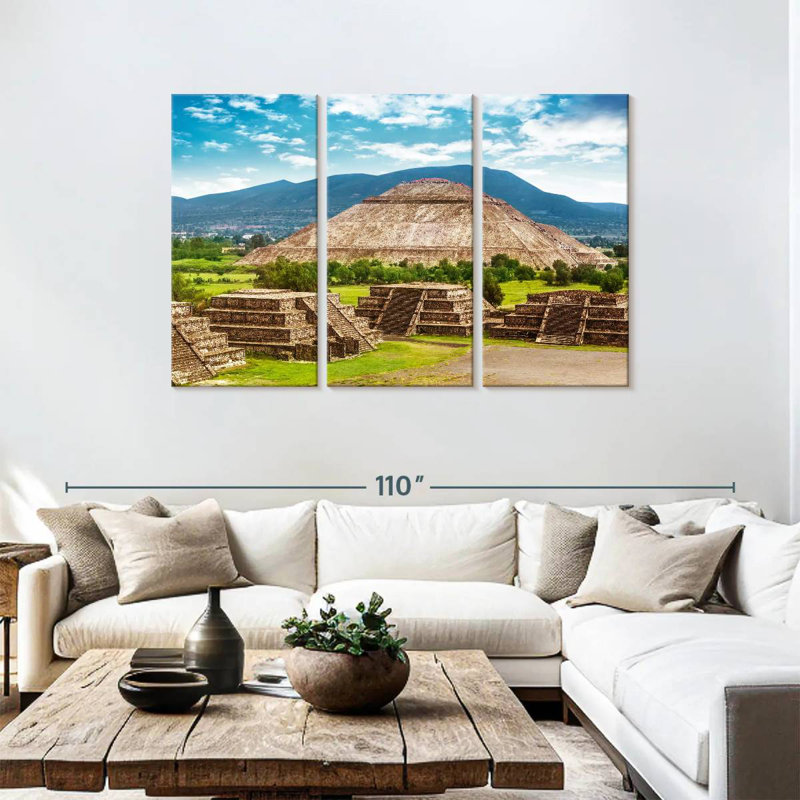 Lilie Aztec Pyramid, 48" H x 74" W
