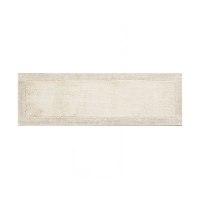 100% Cotton Tufted 3000 GSM Reversible Bath Rug Natural 21X34"