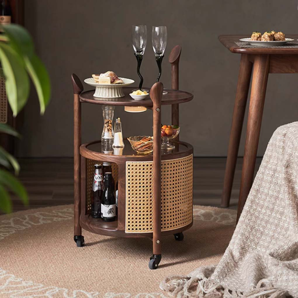 Bayou Breeze Bryianna Solid Wood Bar Cart | Wayfair