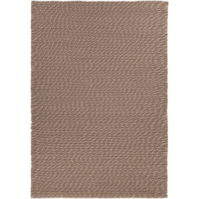Renea Abstract Handwoven Wool Taupe Area Rug