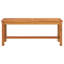 Calipatria Solid Wood Acacia Outdoor Bench