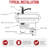 Garbage Disposal Air Switch Kit with White Push Button, Power Box, and Air Tube