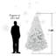 Arbre de Noël 5 pi avec fil mémoire, arbre en PVC artificiel à charnière à 498 pointes, arbre de Noël de Noël facile à assembler pour la décoration intérieure (ornements non inclus)-2077825964
