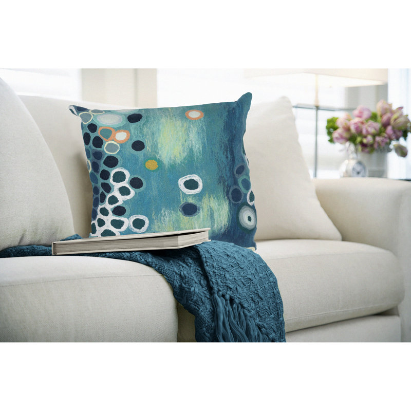 Liora Manne Visions IV Sunken Treasure Indoor/Outdoor Pillow Aqua