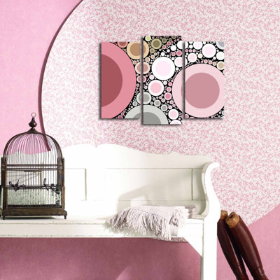 Stunning LED Lighted Canvas Painting (3 Pieces) Set | 100% Suede Canvas, Total Size: 25.9 x 17.7 inches | 100% Wooden Frame, Thickness: 1.2 inches | Elegant Home Decor with On/Off Switch, Perfect for Ambiance