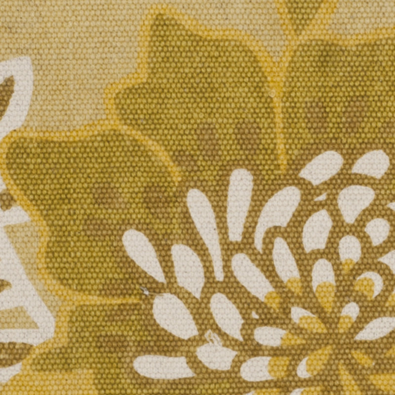 Keene Citron / Blue Floral Rug, Rectangle 2'3" x 3'9"