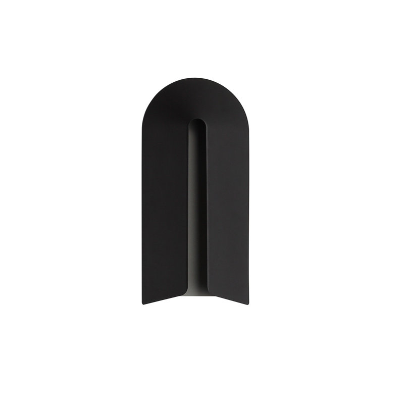 Avenue Outdoor 19"h Curved Top 3-cct Led Wall Sconce In Black, 19" H x 9" W x 3" D