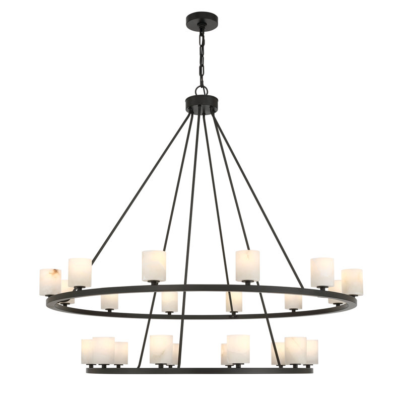 Lustre noir mat 46,75 po Aragon, Noir