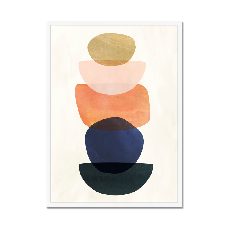 Mod Pods II by Victoria Borges - Painting, 34cm H x 24cm W x 2.3cm D, White Framed Paper