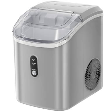 33Lbs/1.5L Portable Silver Bullet Ice Maker Machine Countertop Ice