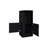 Black Corner Bar Cabinet With Bottle Rack And Open Shelf-118224134
