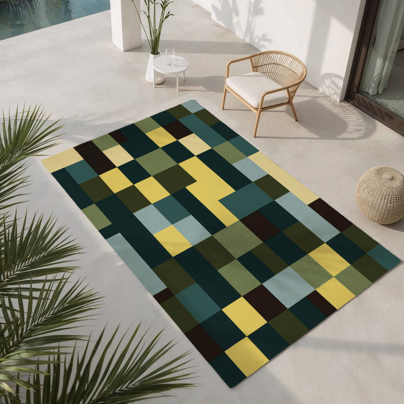 Tapis Terrain Textures intérieur et extérieur, Rectangle 4' x 6'
