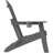 Folding Adirondack Chair, SGS Tested, Wooden Textured With Cup Holder, Heavy All-Weather HDPE Comfortable Set Poolside Backyard Lawn Grey Set 2-124432823