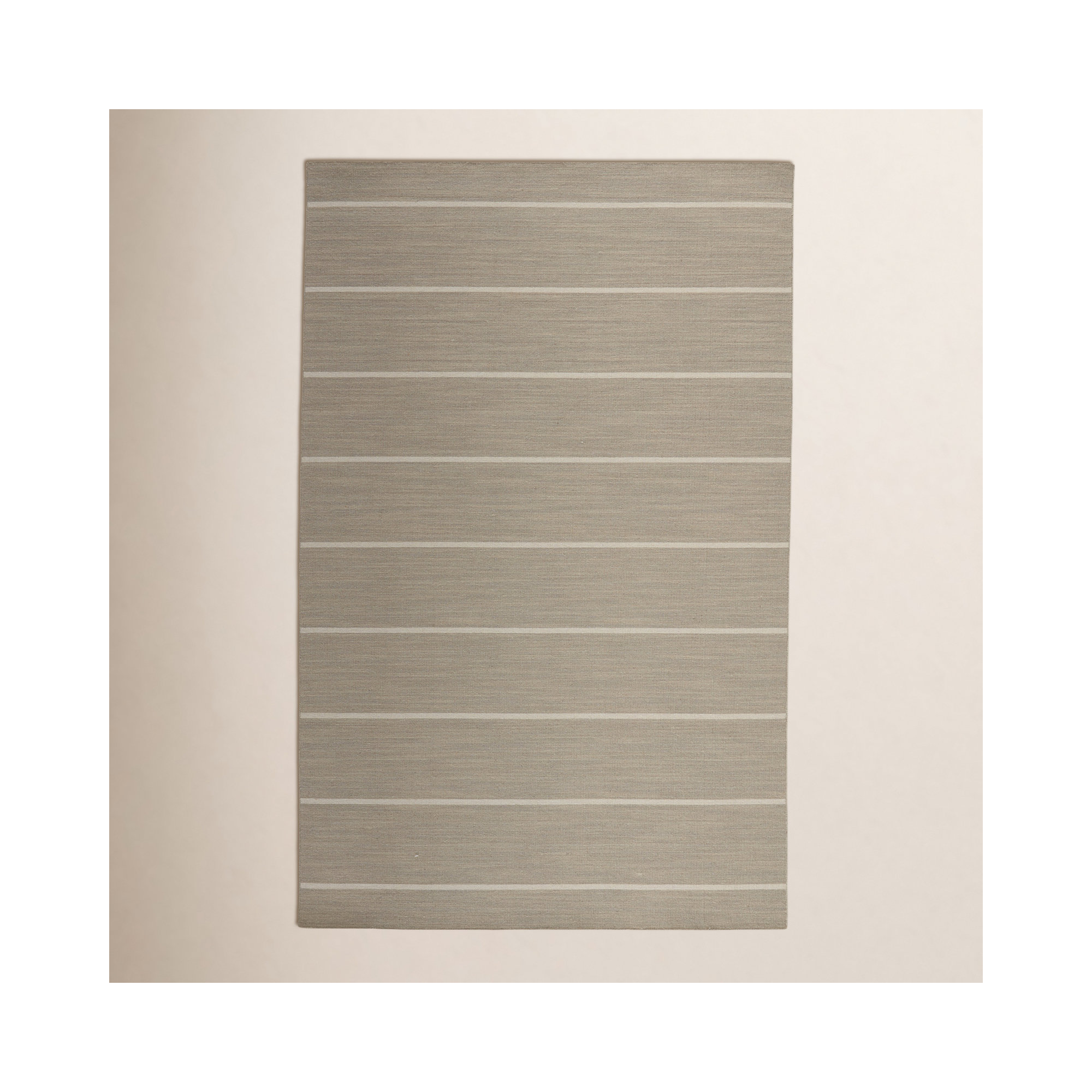 Creekmont Handmade Wool Brown Rug, Rectangle 5' x 8'
