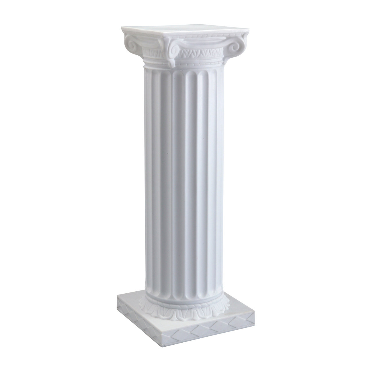 Shaver Empire White Pedestal Floral Stand Indoor/Outdoor